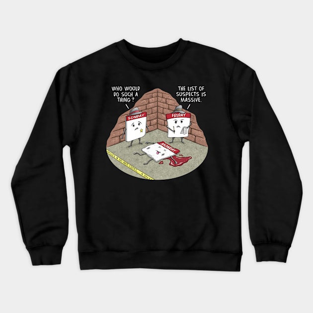 Case of the Monday's Crewneck Sweatshirt by FrontalLobe